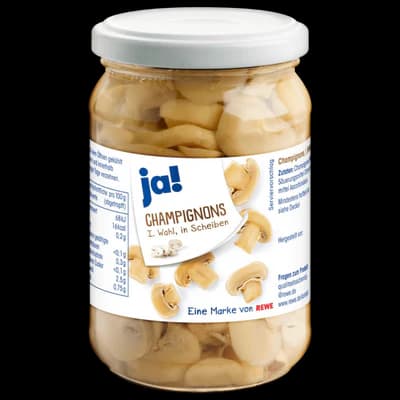 Champignons 1. Wahl in Scheiben