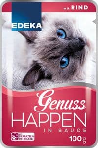 EDEKA Cat Genuss Happen Rind 100g