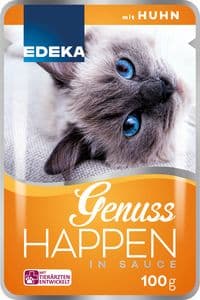 Edeka Cat Genuss Happen Huhn 100g