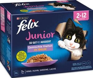 Felix MP so gut wie...Vielfalt Junior Gelee 12x85g