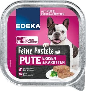 EDEKA Dog Feine Pastete Pute/Erb/Kar 300g