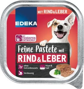 EDEKA Dog Feine Pastete Rind/Leber 150g