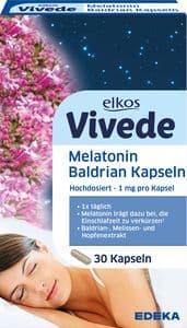 Elkos Vivede Melatonin Einschlaf-Kapseln 30er