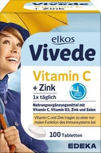 Elkos VIVEDE Vitamin C + Zink Tabletten 100er