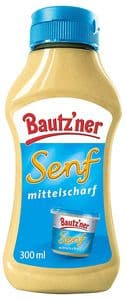 Bautzner Senf mittelscharf 300ml Squ.Fl.