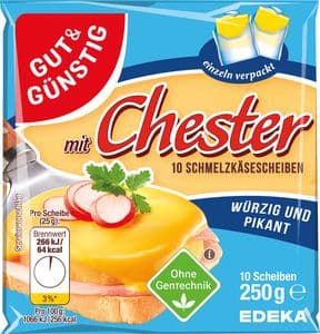 G&G Schmelzscheiben Chester ohne Gentechnik 250g