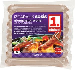 Birinci Hühnerbratwurst m. Pute (Izgara) 400g