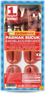 Birinci Knoblauchwurst Scharf Eco 1000g