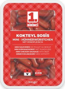 Birinci Mini - Hühnerwürstchen mit Rind 300g