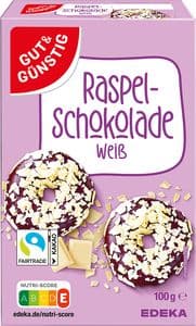 G&G Raspelschokolade weiß 100g