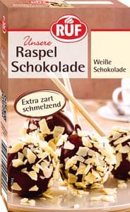 RUF Raspel Schokolade weiß 100g