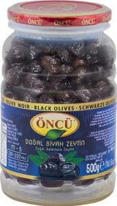 Öncü Schwarze Oliven Kaliber S-M PET 500g