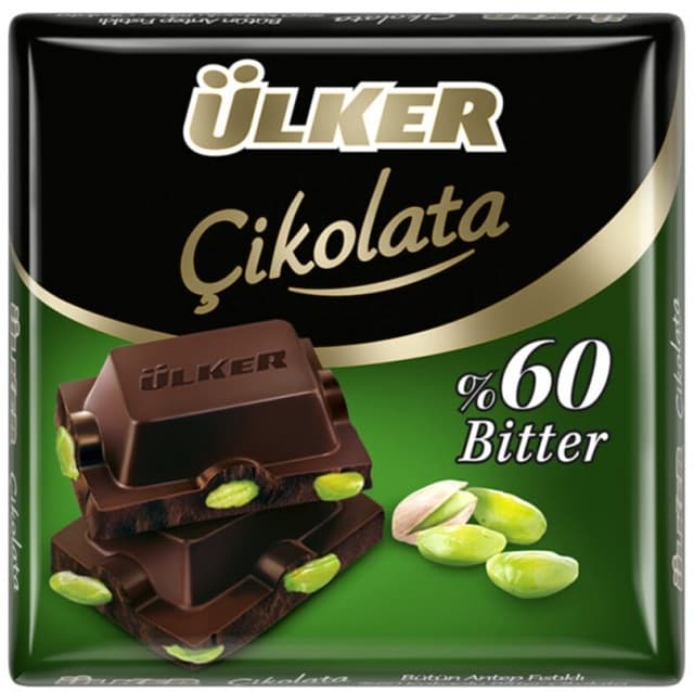 ÜLKER BITTER PISTAZIENSCHOKOLADE 65G