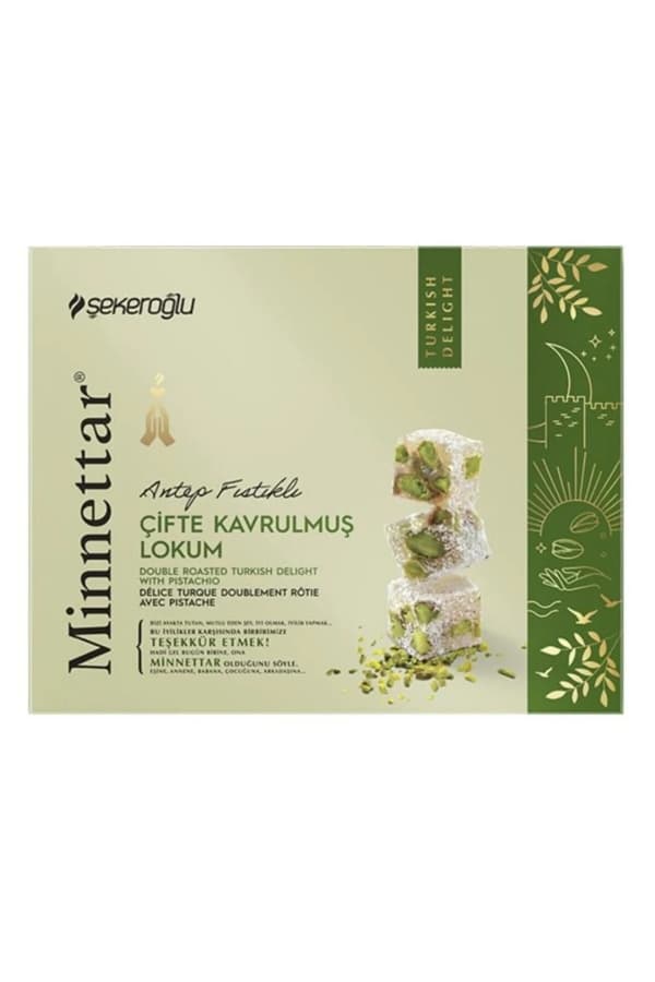 MINNETTAR CIFTE KAVRULMUS FISTIKLI LOKUM 300G