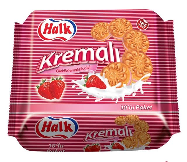HALK KREMA ERDBEERE 10x50G