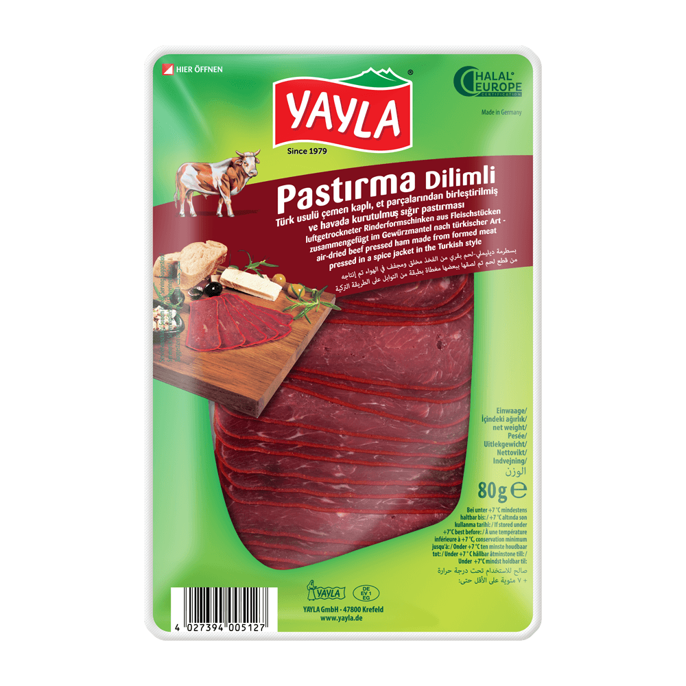 Yayla Pastirma Dilmli 80g