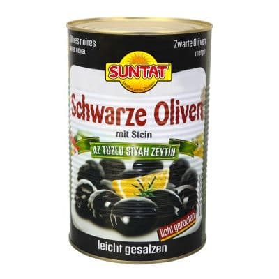 Suntat Black Olives with stone 5 kg 